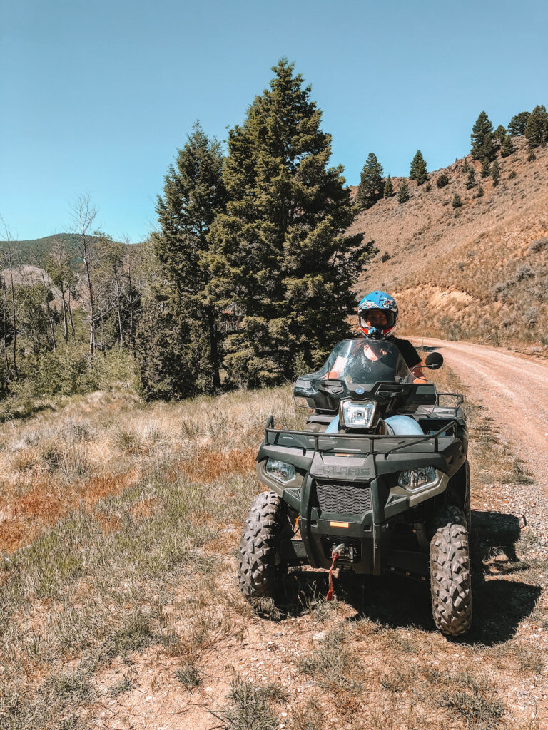 ATV riding in mountains in Butte, Montana