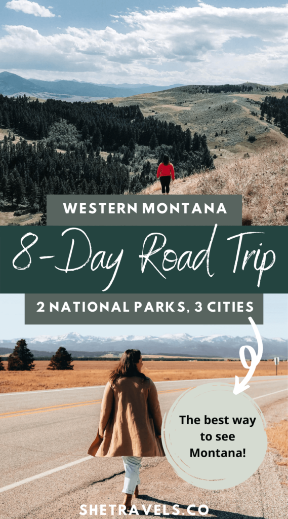 I'm sharing an 8-day itinerary for a road trip across western Montana. This is the best way to see Montana! montana travel | bozeman montana | helena montana | missoula montana | glacier national park | yellowstone national park | visit montana | what to do in montana | USA road trip